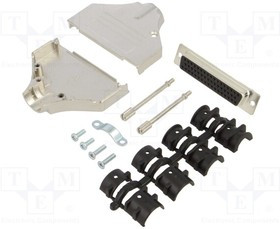 DTZK50-DBS-K, Разъем D-Sub; PIN: 50; вилка; "мама"; пайка; на провод; черный