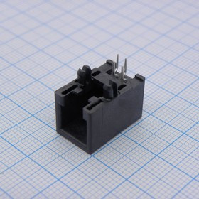 95501-2441, Modular Connectors / Ethernet Connectors RA 4/4 LO PROFILE