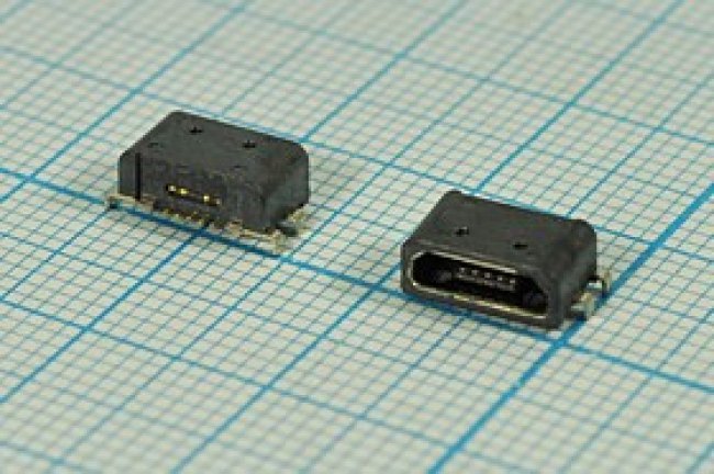 Разъем microUSB REV розетка, тип B, контакты 5C4HP, на плату, угловой, microUSBB5SD REV Разъем microUSB REV розетка, тип B, контакты 5C4HP, на плату, угловой, microUSBB5SD REV