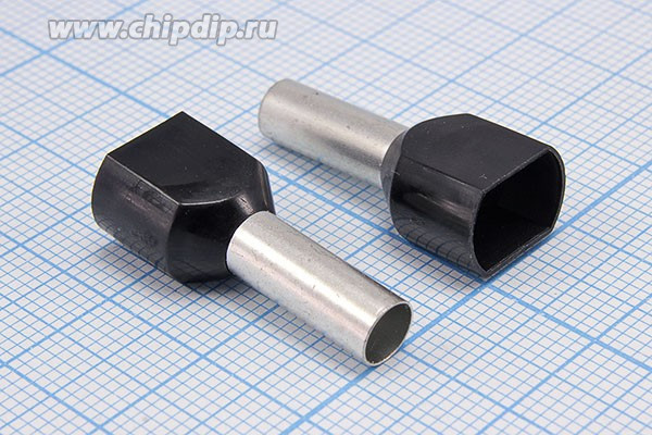 Наконечник кабельный 4,9x12, 5,1, 2S 6,0, обжимной, черный, LT06001; №9736 клемма нак/каб 4,9x12\5,1\2S 6,0 \обж\чер\ LT06001