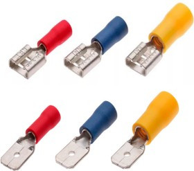 084-03-17, Разъем изолированный Рпи-м 5.5-6-0.8 желтый (уп./100 шт) HLT