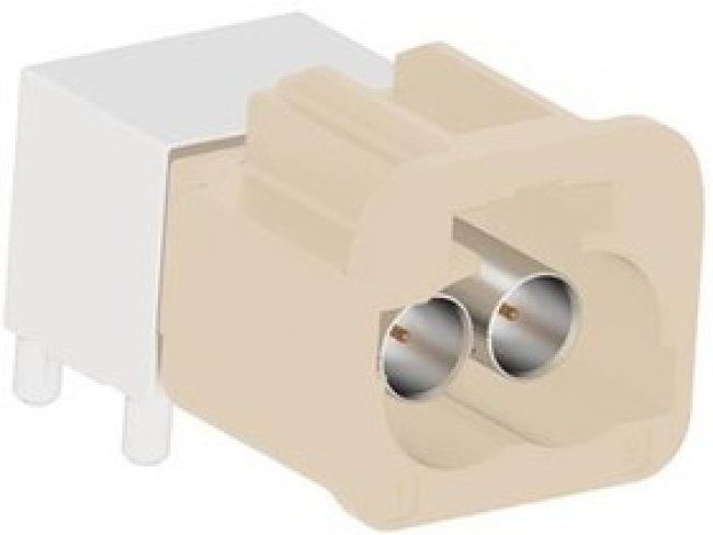 FM2-NBRP-PCB-1, RF Connectors / Coaxial Connectors FAKRA RA PCB-PLG T/H KEYCODE B