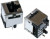 5557730-1, RJ45 гнездо Cat 3 экран, вертикальное 8P8C