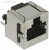 5557730-1, RJ45 гнездо Cat 3 экран, вертикальное 8P8C