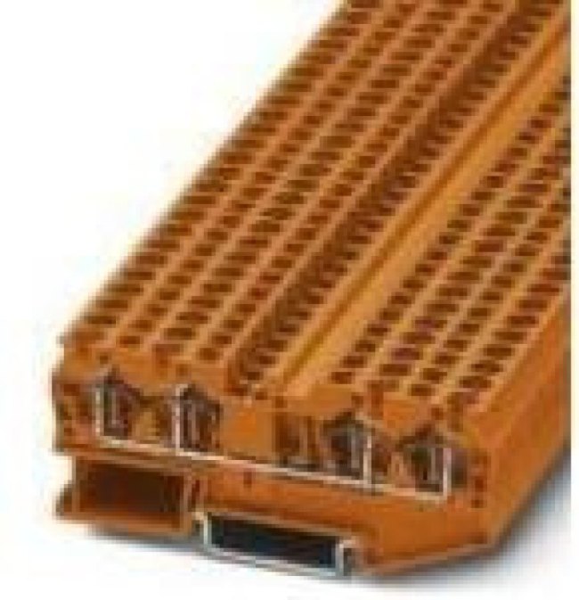 1002940, Conn Feed-Through Terminal Block 4 POS Spring Clamp T DIN Rail 32A