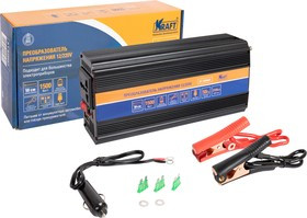 KT 835667, Инвертор автомобильный 12/220V 1500W Kraft