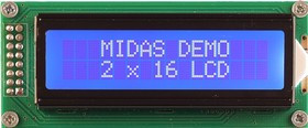 MC21605B6W-BNMLW3.3-V2, MC21605B6W-BNMLW3.3-V2 LCD LCD Display, 2 Rows by 16 Characters MC21605B6W-BNMLW3.3-V2, MC21605B6W-BNMLW3.3-V2 LCD LCD Display, 2 Rows by 16 Characters