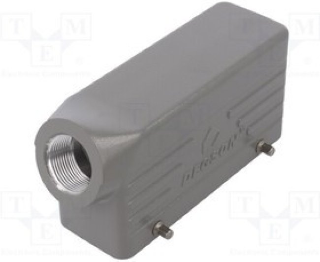 D24B-TE-2G-PG21, Корпус: для разъемов HDC, размер D24B, на провод, на защелке