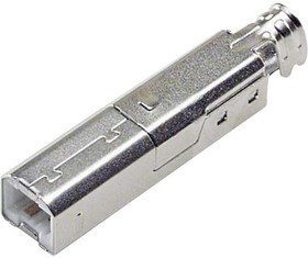 USBCN2.0-B, USB CONN, 2.0 TYPE B, PLUG, 4POS