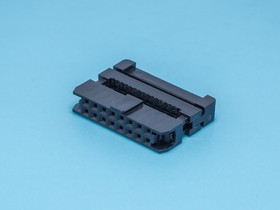 IDC2-16/2, Разъем 2х8 гнездо на плоский кабель, шаг 2мм, тип 2