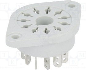 GOP11, Панелька, PIN: 11, 10А, 250ВAC, Монтаж: на панель, Выводы: под пайку