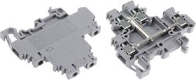 1SNA115166R1100, SNA Series Grey Double Level Terminal Block, 0.2 4mm², Double-Level, Screw Termination