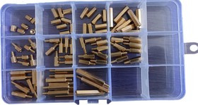 Набор стоек KEEN SIDE для печатных плат, без винтов. Латунная М3 шестигранная