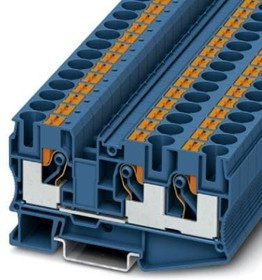 3208747, DIN Rail Terminal Blocks PT 10-TWIN BU