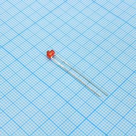 FYL-1804ED1A, Светодиод 1,8мм Оранжевый, матовый 30мКд 50°