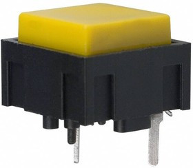 320E11YEL, Tactile Switches SPST MOM PC MNT
