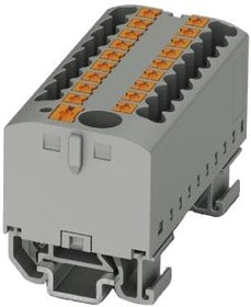 3274212, DIN Rail Terminal Blocks PTFIX6/18X2,5NS15ABU 2.5mm2 w/6mm2 feedi