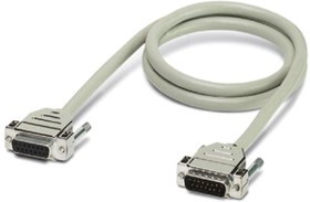 2302117, Male 15 Pin D-sub to Female 15 Pin D-sub Serial Cable, 6m