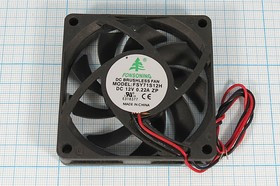 Вентилятор 70x70x15, напряжение 12В, ток 0,22А, выводы 2L, подшипник скольжения, FSY71S12H