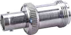 31_BNC-N-50-1/133_UE, Straight RF Adapter BNC Socket to N Socket 0 4GHz