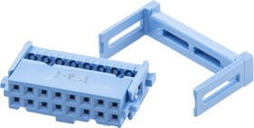 1-1658526-1, 16-Way IDC Connector Socket for Cable Mount, 2-Row