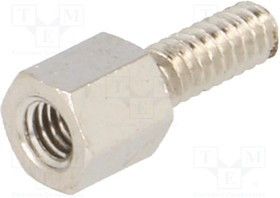 TFM-5/8/DR2130, Дистанцирующая стойка с резьбой, 5мм, Внутр.резьба: M3, латунь