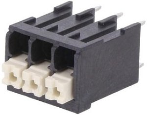 DG212V-THR-3.5- 03P-13-100A(H), Зажимная рейка для печатных плат, прямой, 3,5мм, Кол-во полюс: 3