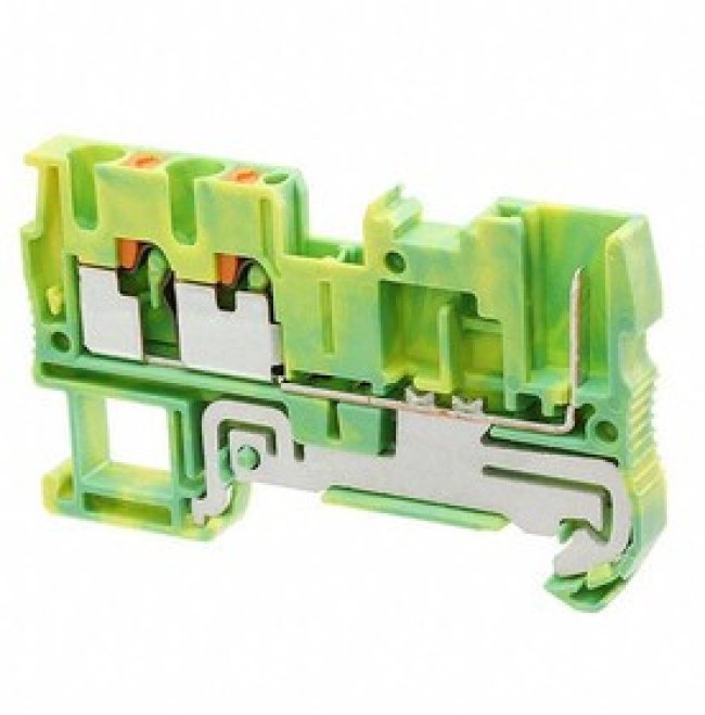 3209659, Terminal Block, Push-In, 3 Poles, , 0.14 ... 4mm², Green / Yellow