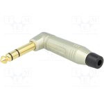 ACPS-RN-AU, Телефонный аудио разъем, Stereo, 3 контакт(-ов), Штекер, 6.35 мм, Монтаж на Кабель