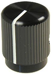 42006-2В, Ручка металлическая черная, d12.7 мм, отв. 6,35мм