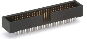 KLS1-202C-50-S-B (BH1.27-50), Вилка на плату прямая 50 pin 1,27мм