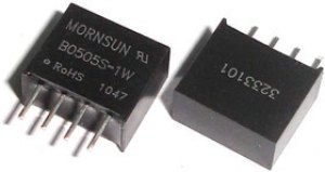 F0505S-1W DC/DC преобразователь, 1Вт, вход 4.5-5.5В, выход 5В/200мА F0505S-1W DC/DC преобразователь, 1Вт, вход 4.5-5.5В, выход 5В/200мА