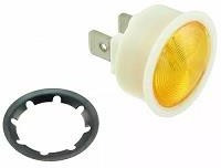 2620QK3, Panel Mount Indicator Lamps AMBER DIFFUSED 7/8" MOUNTING HOLE