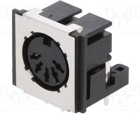 FM6725, Гнездо, DIN, "мама", экранированный, PIN: 5, Конф: 180°, угловой 90°