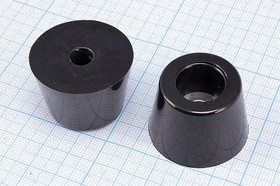 RL-SR-36x28x25, Ножка приборная коническая, армированная шайбой, ø36мм, высота 25мм; №15776 ножка прибор 36x25\h-10,0/отв 8,0\резин\конус\