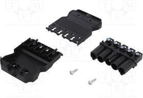 92.954.4053.1, Разъем: разъемный клеммник, зажим под винт, "папа", GST18, 20А