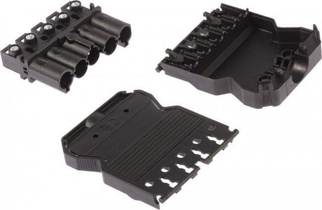 92.954.4053.1, Разъем: разъемный клеммник, зажим под винт, "папа", GST18, 20А