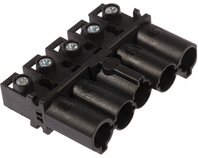 92.954.4053.1, Разъем: разъемный клеммник, зажим под винт, "папа", GST18, 20А