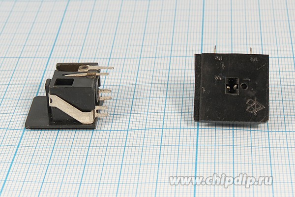 Разъем DIN 1HP+1HT розетка, на блок