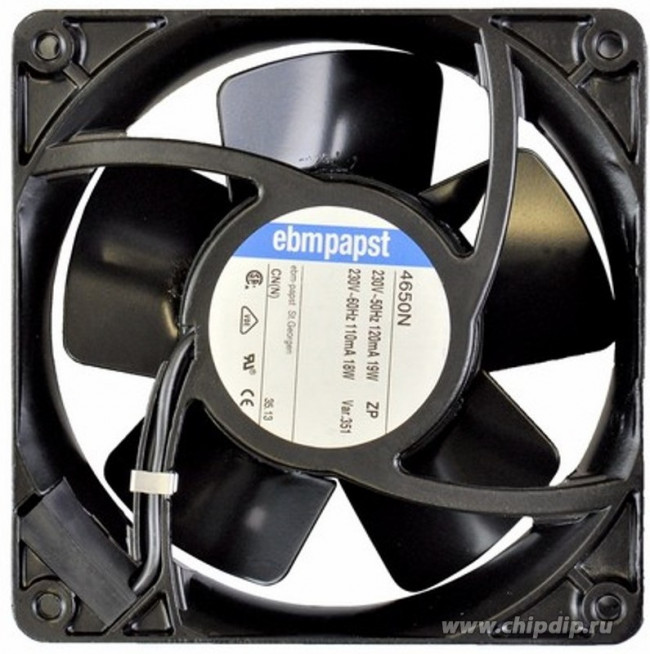 4650N, AC Fan Axial Sintec-Sleeve Bearing 230V 94.2CFM 46dB 119 X 119 X 38mm 4650N, AC Fan Axial Sintec-Sleeve Bearing 230V 94.2CFM 46dB 119 X 119 X 38mm