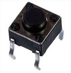 KAN0611-0501D010-42, кнопка тактовая 6х6 h=5мм (=0650HIM-130G-G)