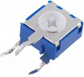 CA6H-100, Потенциометр: монтажный, однооборотный, вертикальный, 100Ом, ±20%