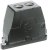 19400160431, Heavy Duty Power Connectors METAL HOOD HAN 16B SCRW LOCK
