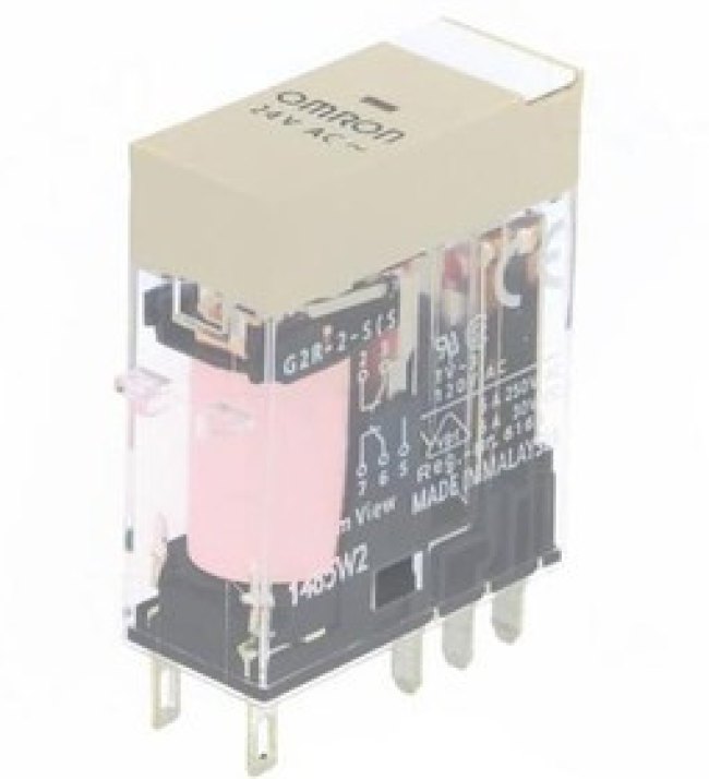 Реле серии G2RS, двухполюсное, напряжение питания 24 V AC, ток 5 A G2R-2-S AC24(S)