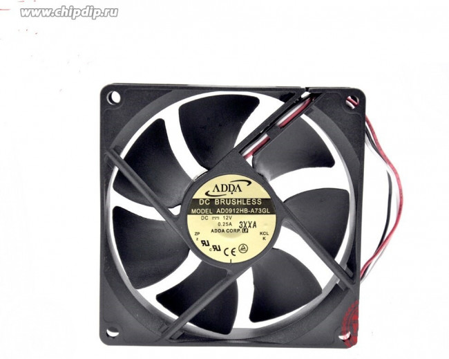 Вентилятор ADDA AD0912HB-A73GL DC 12V 0.25A 92x25 3pin