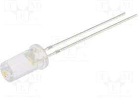 OSMMD25TA1A, LED; 5mm; white warm; 1120?1560mcd; 100°; Front: flat; 2.7?3.4V