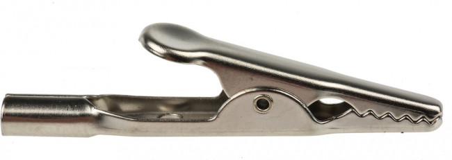 AK305NI, Зажим "крокодил", 16А, 70ВDC, макс.8мм, Подключение: гнездо 4мм