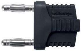 KURZ194IGMBNI-SW, Соединительный мост, "банан" 4мм, 12А, 33ВAC, 70ВDC, черный