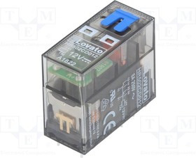 HR502CD012, Реле: электромагнитное, DPDT, Uобмотки: 12ВDC, 8A/250ВAC, 8A/30ВDC