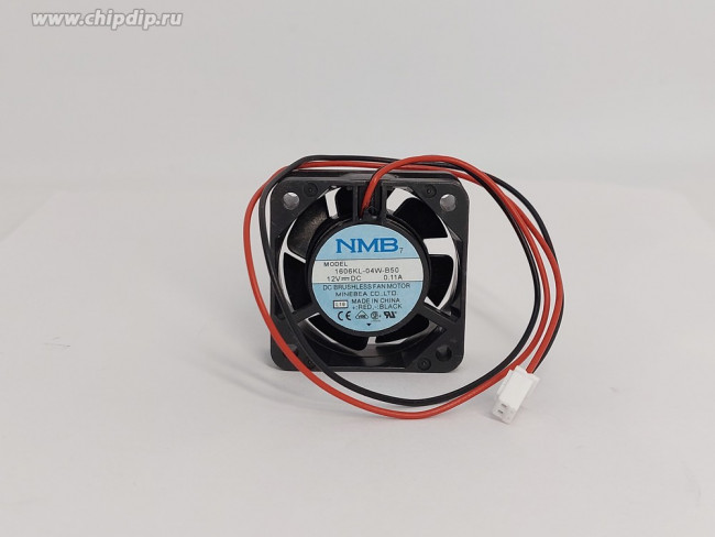 Вентилятор NMB 1606KL-04W-B50 12V 0,11A 40x15мм 12V 1.02W 0.11A 3 pin